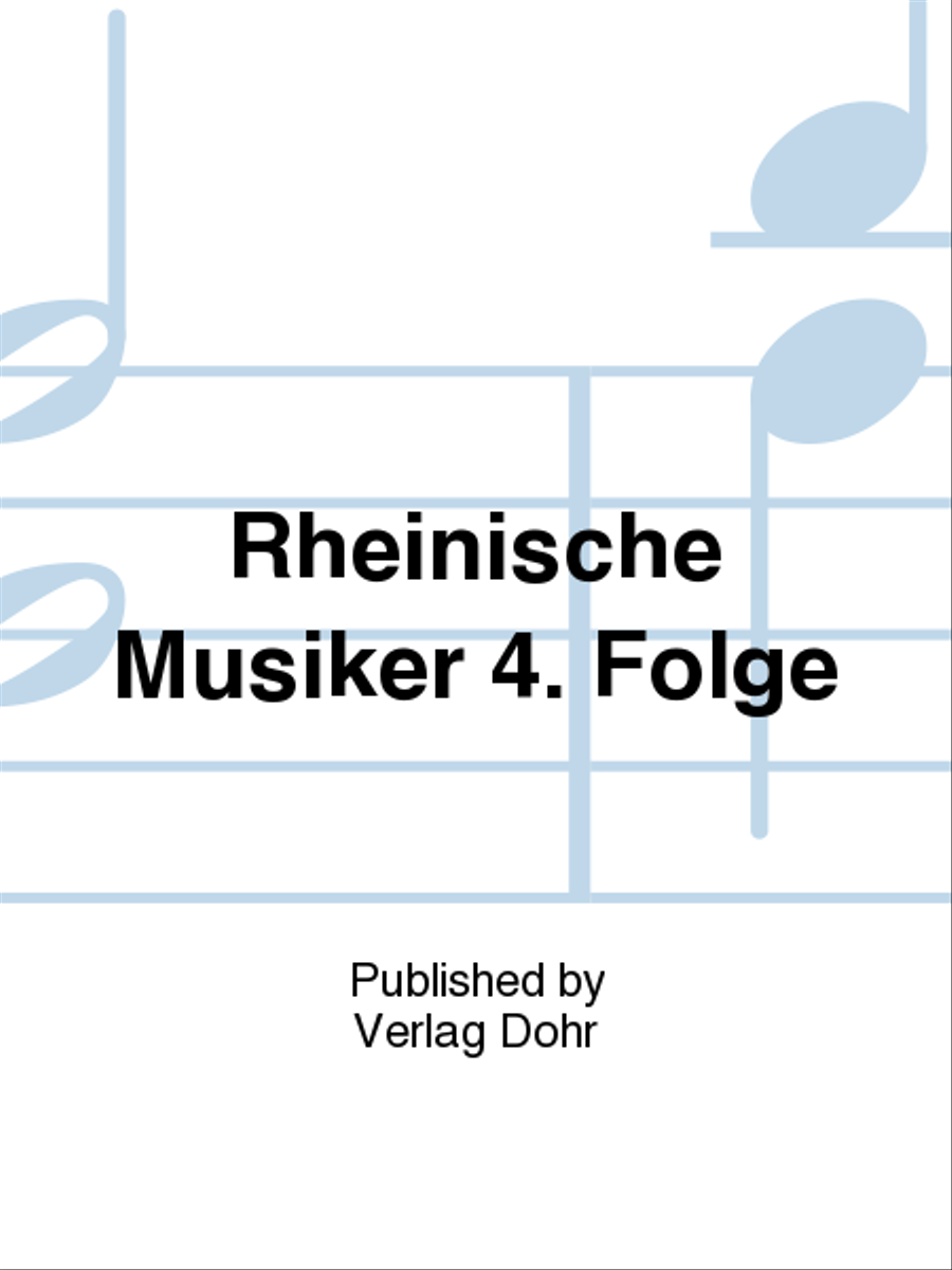 Rheinische Musiker 4. Folge Collection / Songbook scores gallery preview page 1