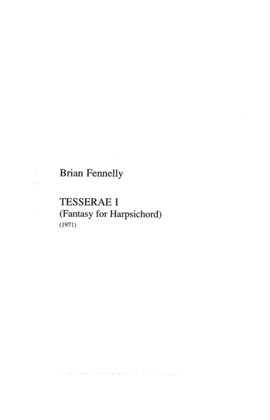 [Fennelly] Tesserae I