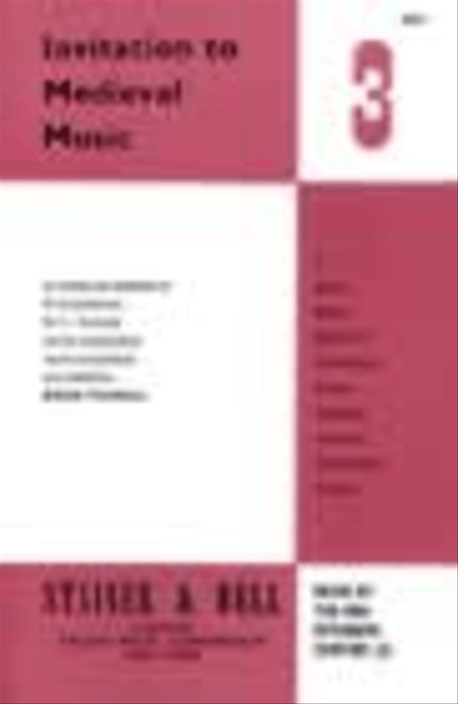 Invitation to Medieval Music Book 3 Choir scores gallery preview page 1