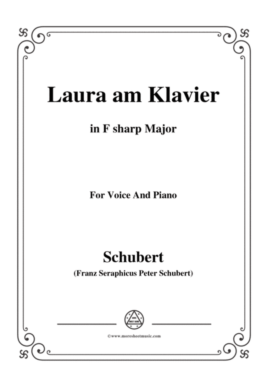 Schubert-Laura am Klavier(Laura at the Piano),1st version,D.388,in F sharp Major,for Voice&Piano image number null