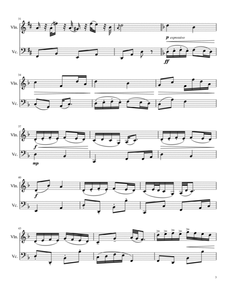 Dvorak - Humoresque - Op. 101, No. 7 - Violin and Cello Duet image number null