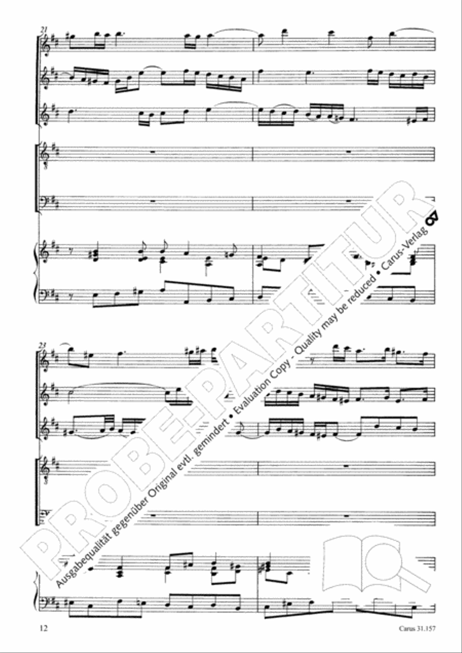 Lord, do not depart until I am blessed (Ich lasse dich nicht, du segnest mich denn) TB scores gallery preview page 13