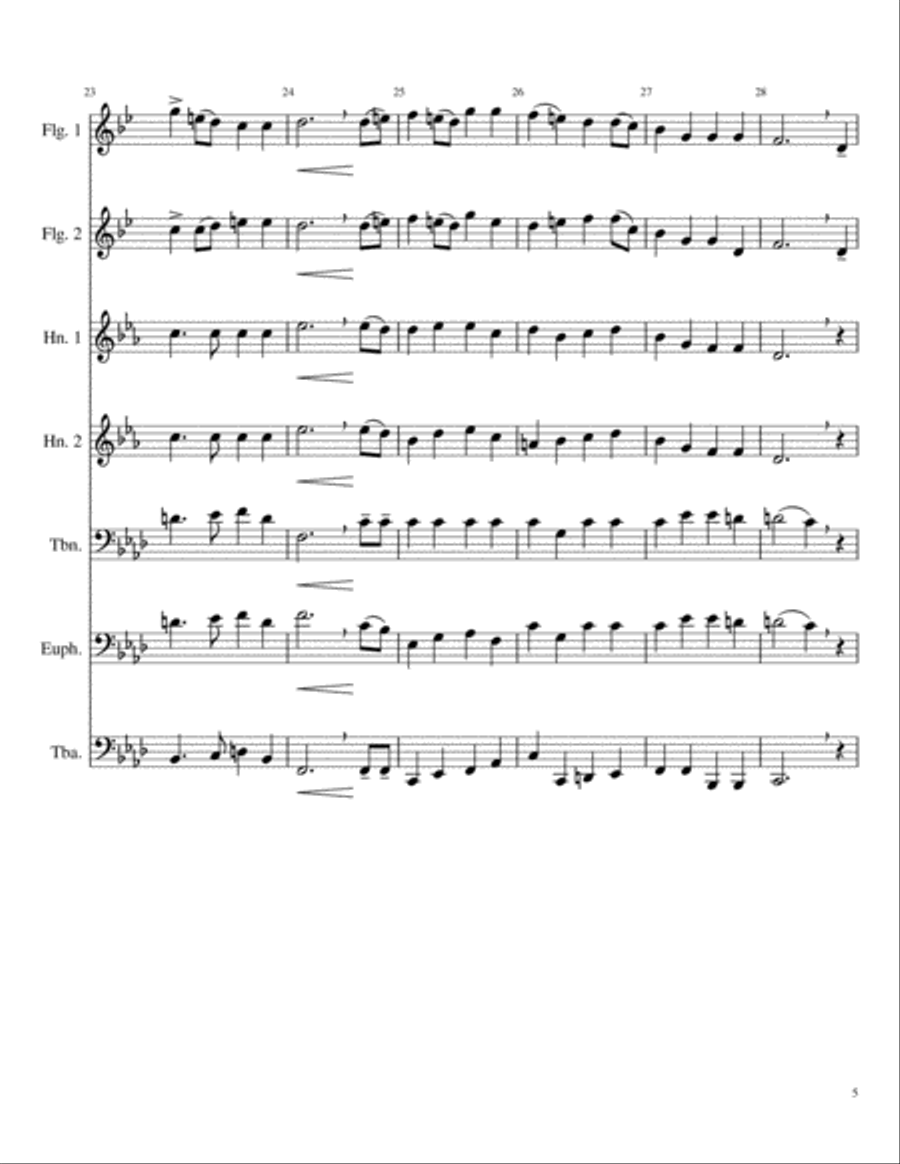 I Love My Love from Six Choral Folk Songs (Mvt. 5) Choir scores gallery preview page 5