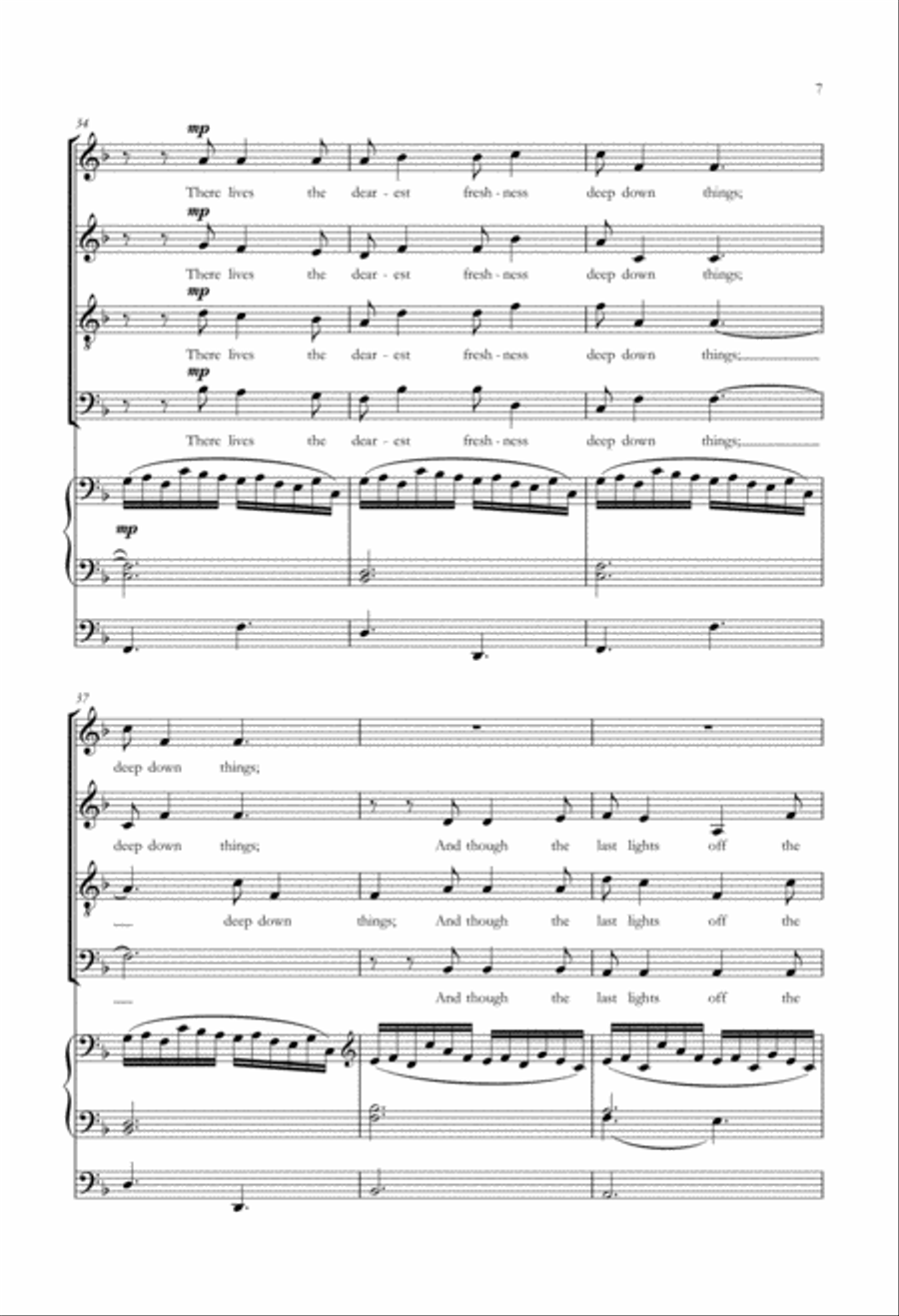 The Spring of the Water of Life 4-Part scores gallery preview page 6