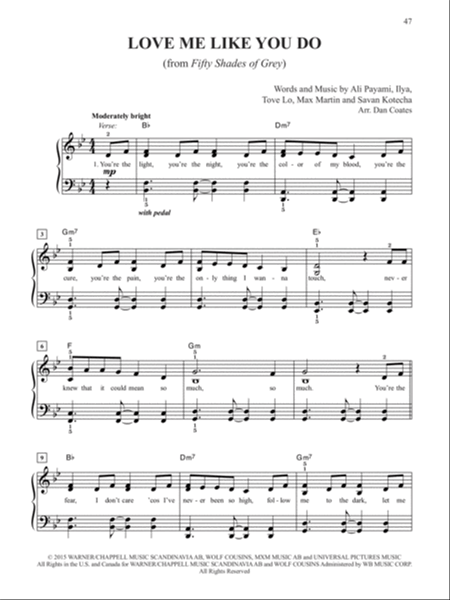 2016 Greatest Pop & Movie Hits Easy Piano scores gallery preview page 4