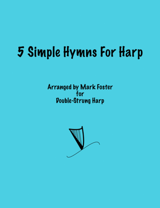 Book cover for 5 Simple Hymns for Double Strung Harp