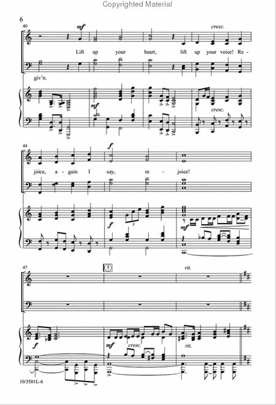 Crown Him, the Risen King! 4-Part scores gallery preview page 6
