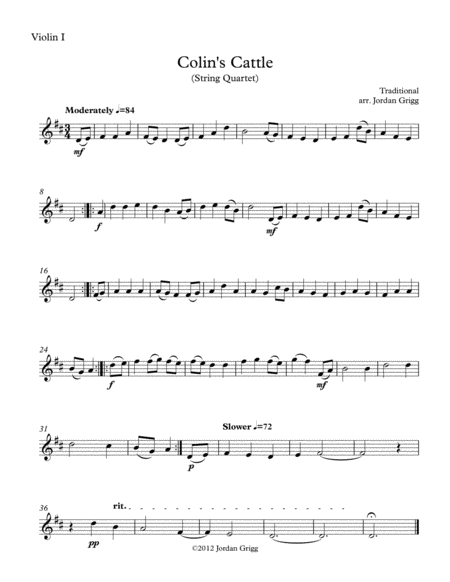 Colin's Cattle (String Quartet) image number null