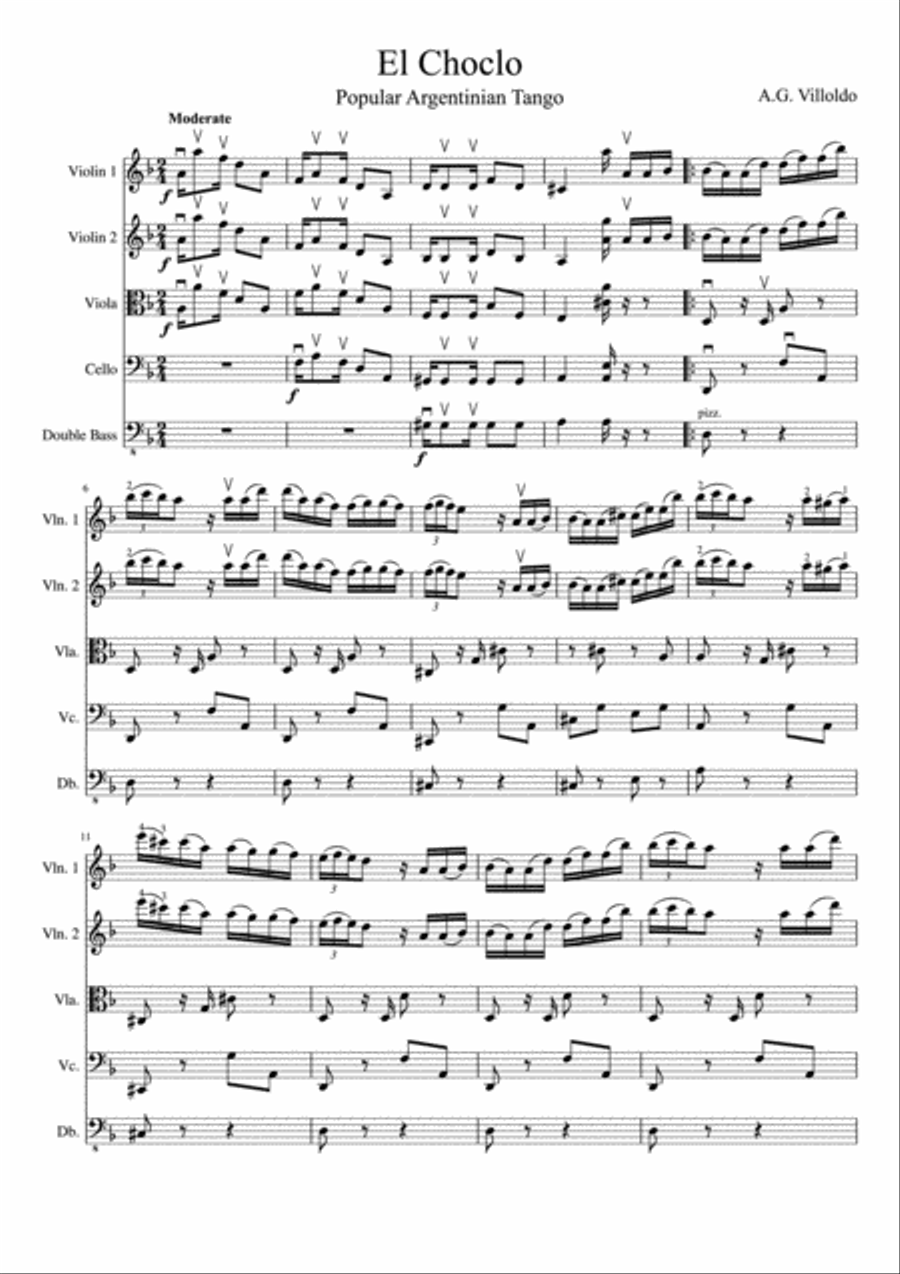 El Choclo String Orchestra scores gallery preview page 2
