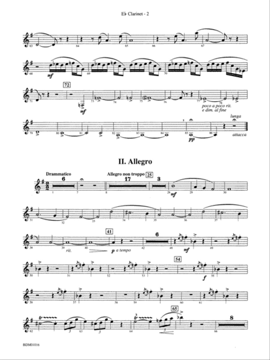 Fanfare and Allegro: E-flat Soprano Clarinet Concert Band scores gallery preview page 2