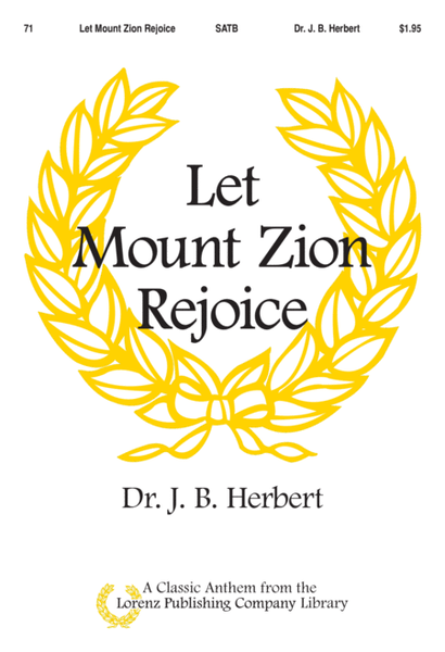 Let Mount Zion Rejoice