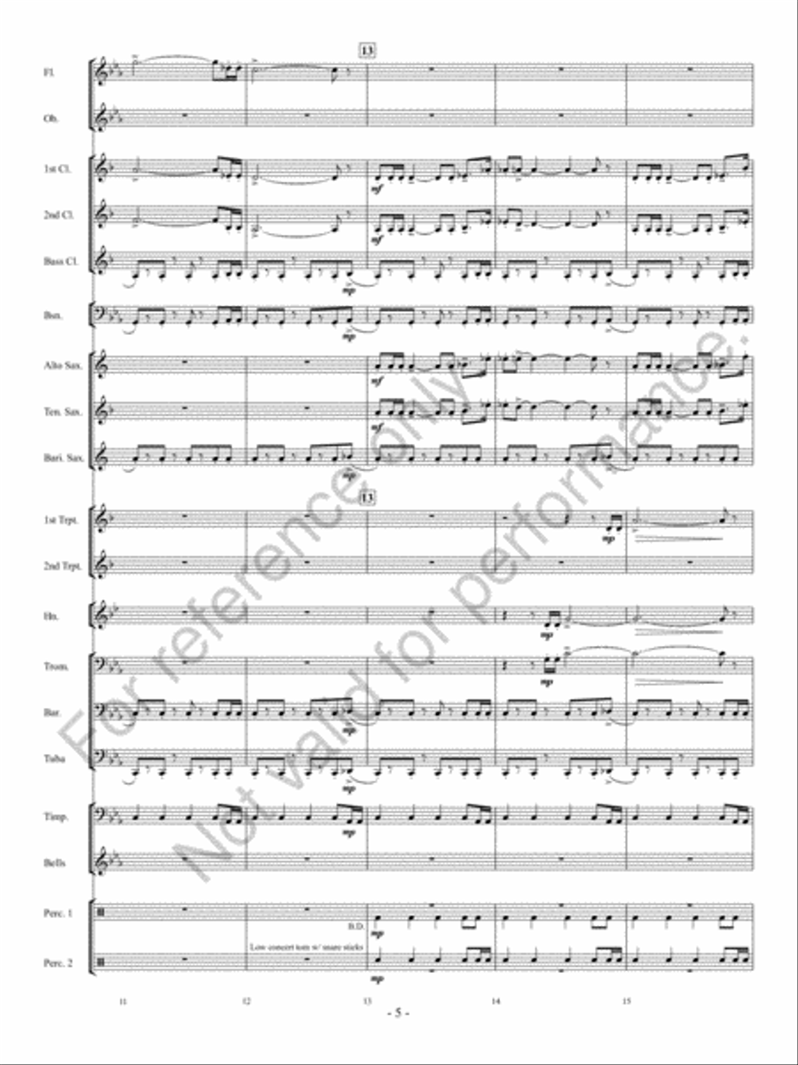 Implacato Concert Band scores gallery preview page 4