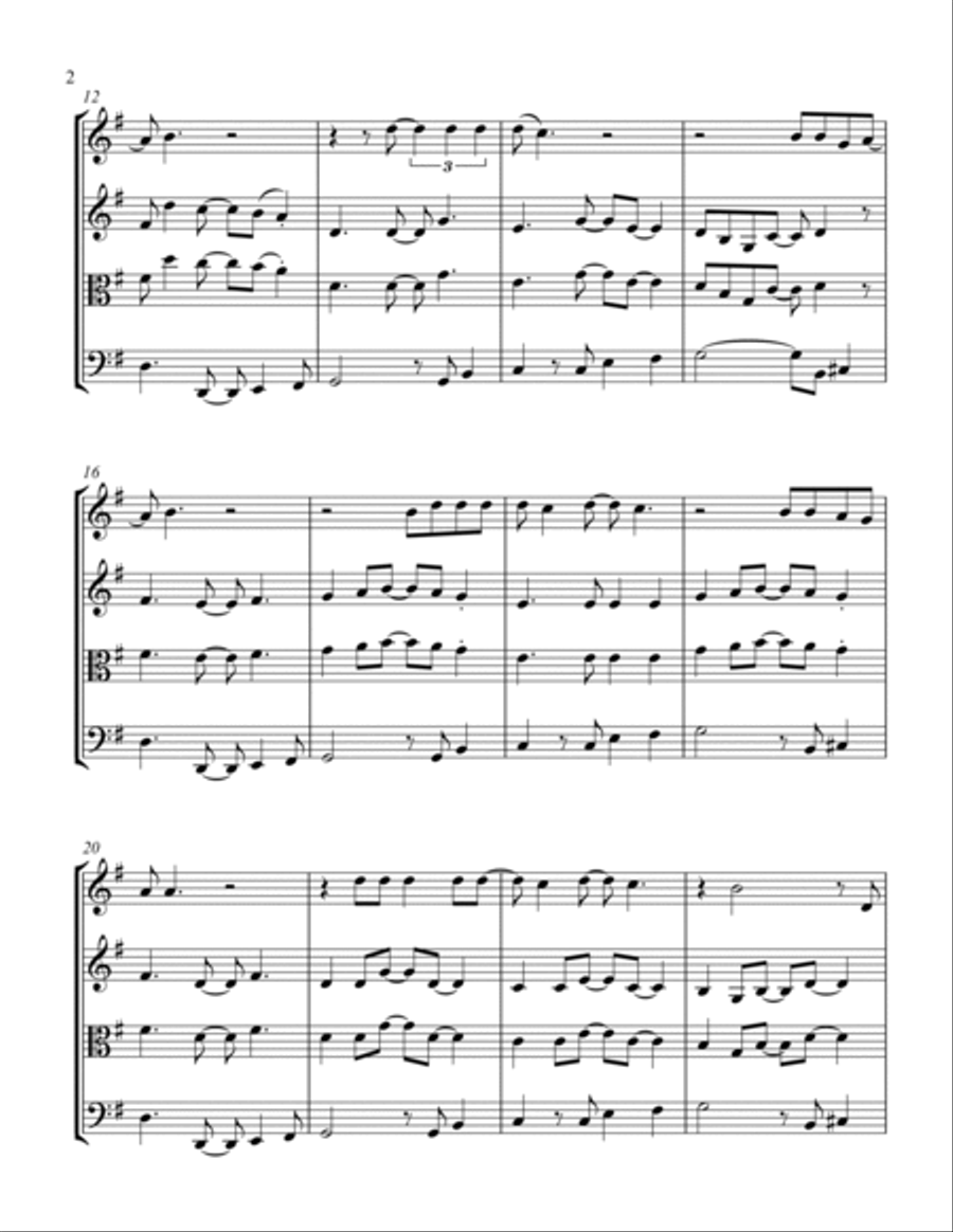 Brown Eyed Girl Brown Eyed Girl String Trio scores gallery preview page 2
