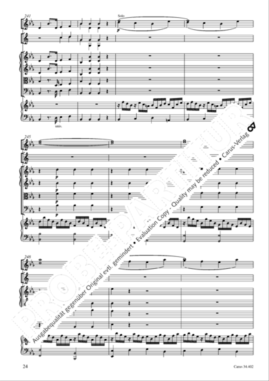 Concerto grosso for cembalo or piano Horn scores gallery preview page 25