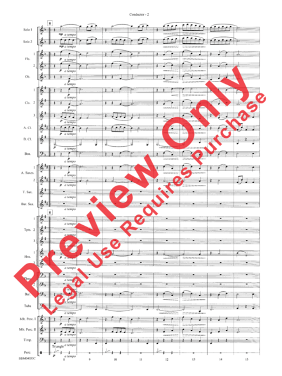 Flower Duet (from Lakmé) Flower Duet (from Lakmé) Concert Band scores gallery preview page 4