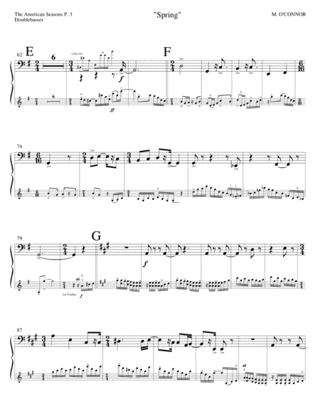The American Seasons (double basses part – violin and string orchestra) image number null