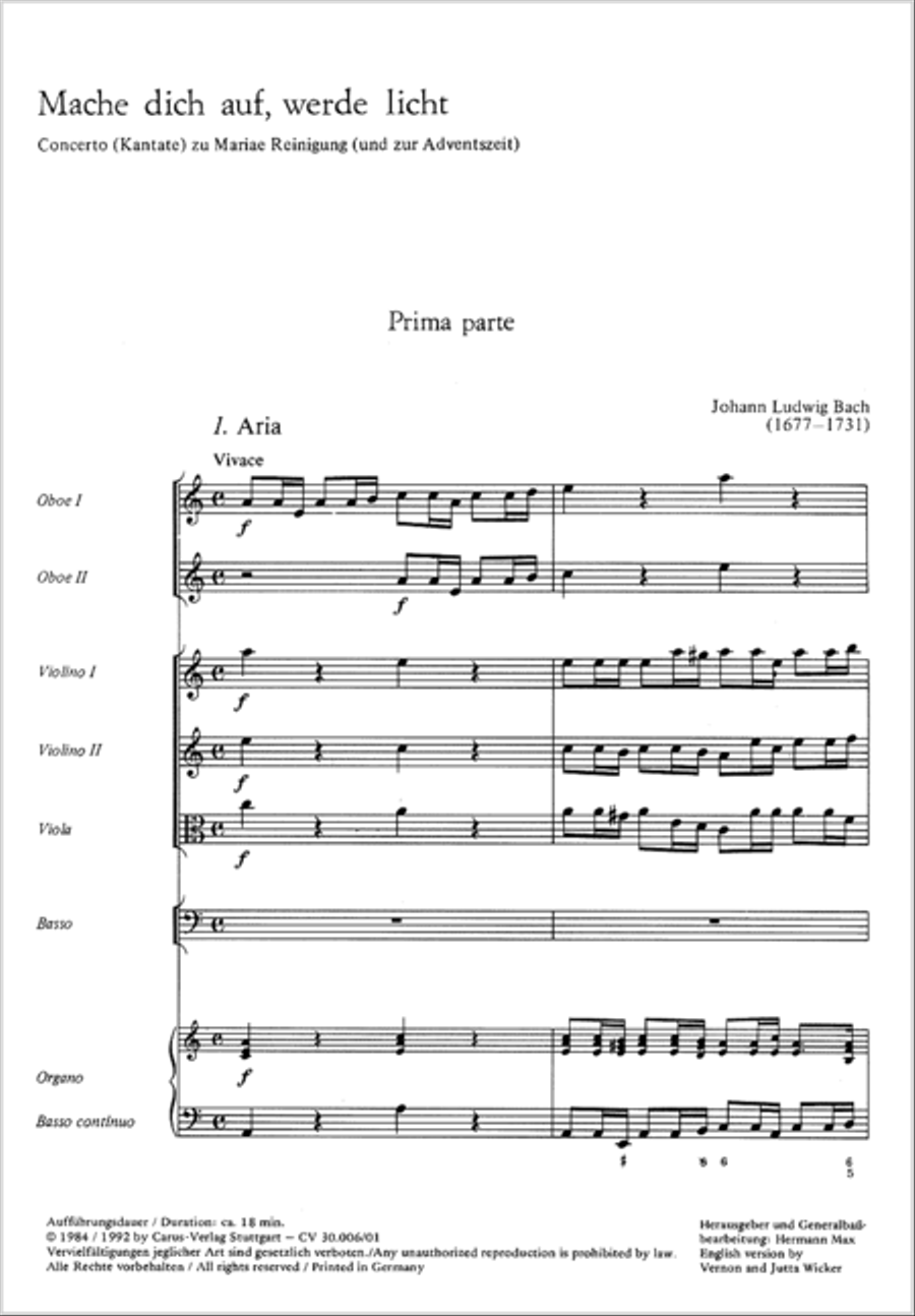 Rise up and shine (Mache dich auf, werde licht) 4-Part scores gallery preview page 2