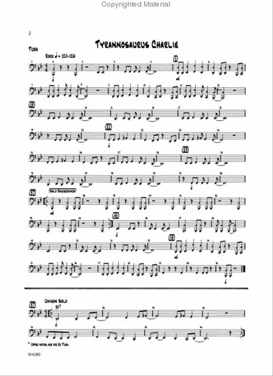 Standard of Excellence First Jazz Performance-Tuba Concert Band scores gallery preview page 2