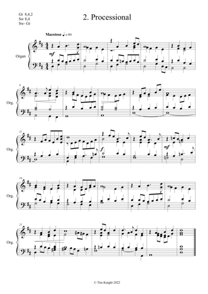 Organ Music - Six miniatures for manuals