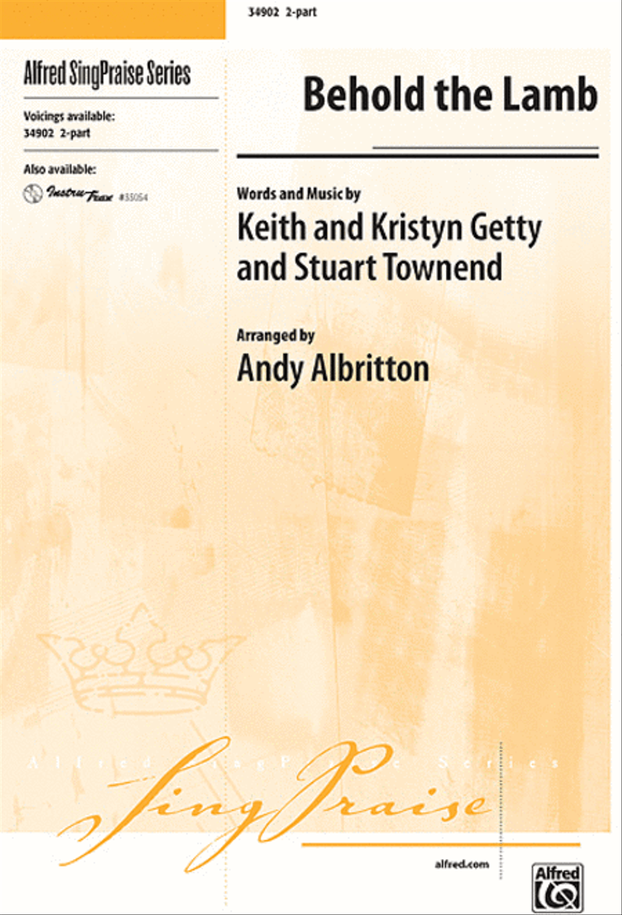 Behold the Lamb Behold the Lamb 2-Part scores gallery preview page 1