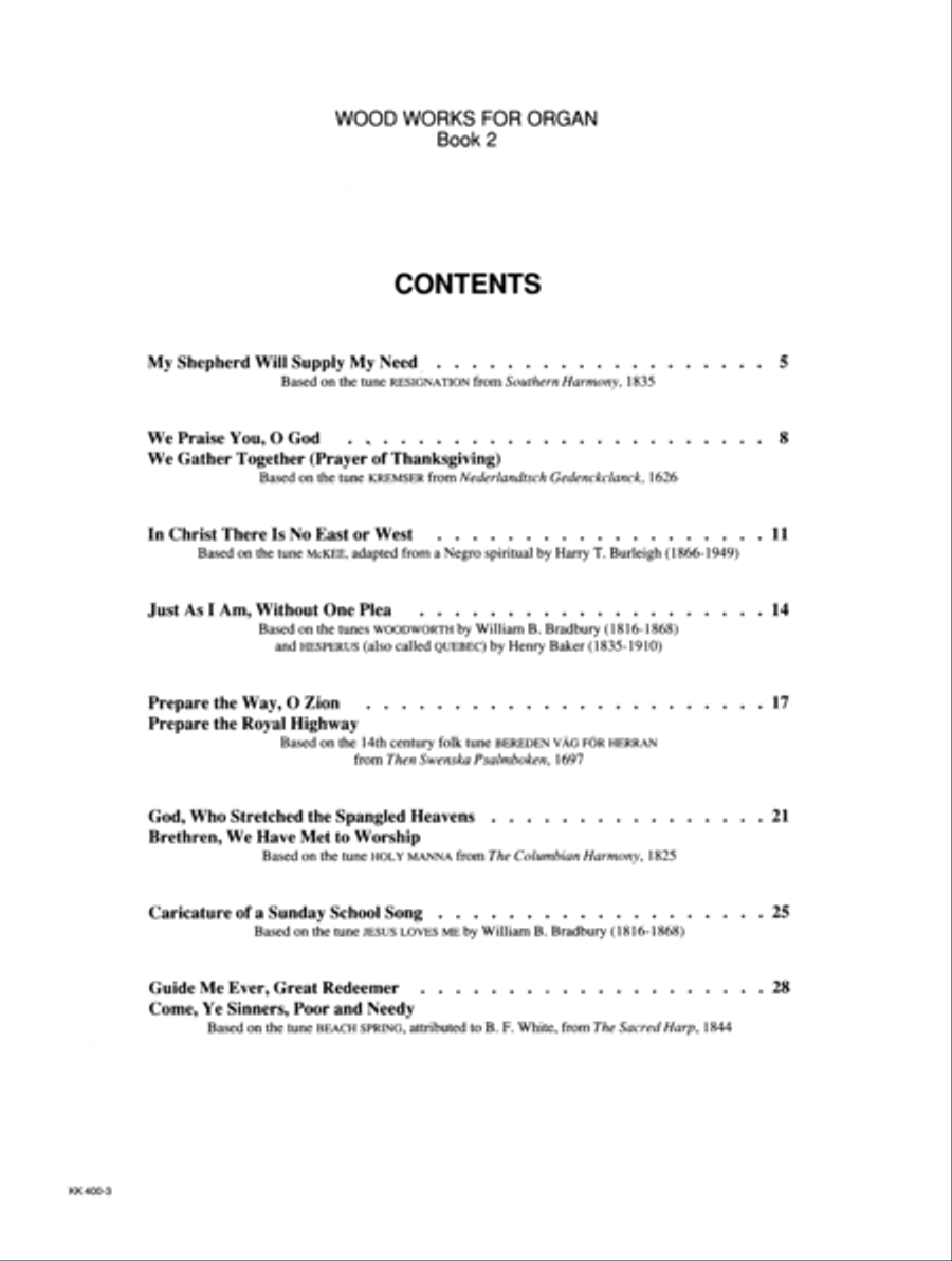 Wood Works for Organ, Book 2 Organ Solo scores gallery preview page 2