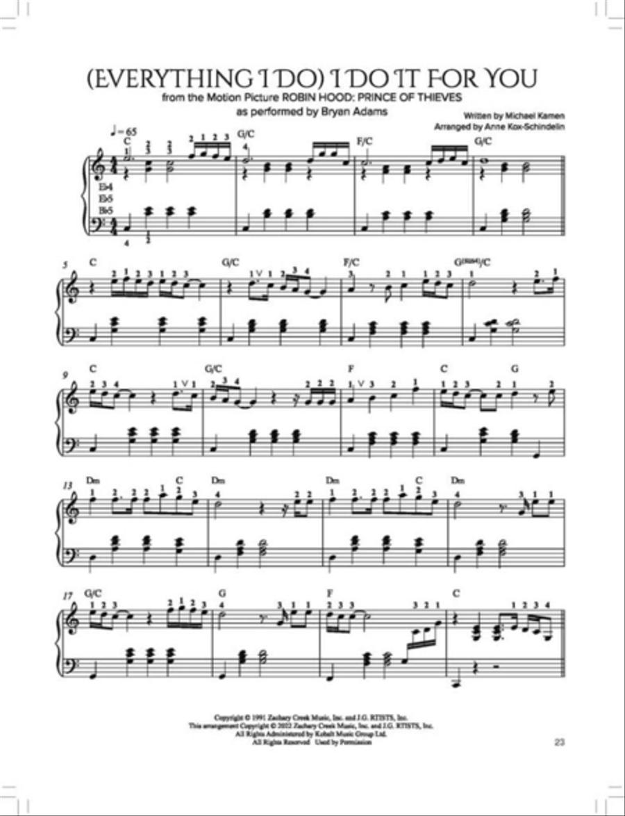 Pop Ballads for Harp Harp scores gallery preview page 3