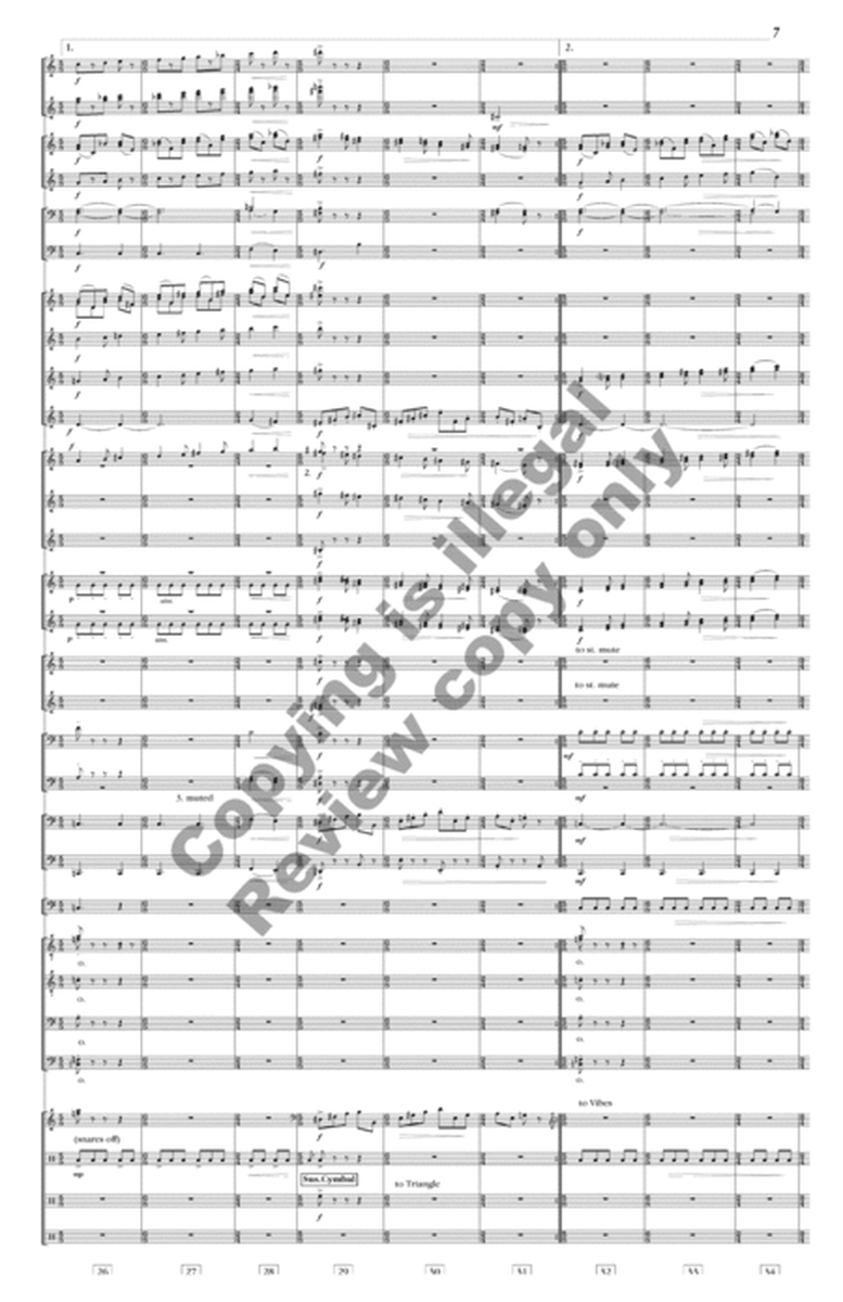 Gloria (TTBB Wind Ensemble Score & Parts)