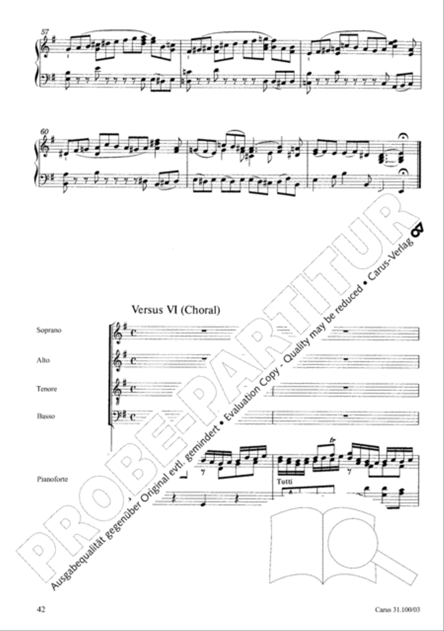 Whatever God ordains is right (Was Gott tut, das ist wohlgetan) 4-Part scores gallery preview page 43
