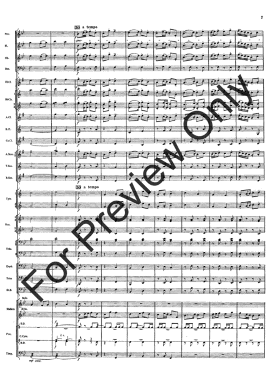 Rivercrest Overture Concert Band scores gallery preview page 9