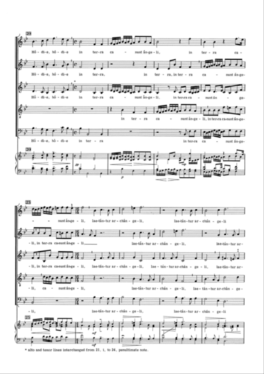Hodie Christus Natus Est Hodie Christus Natus Est 4-Part scores gallery preview page 3