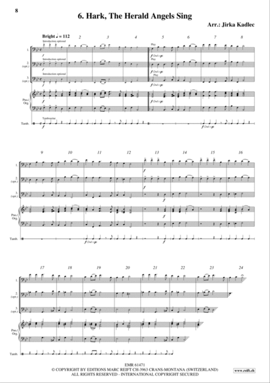 12 Easy Christmas Songs Woodwind Duet scores gallery preview page 8
