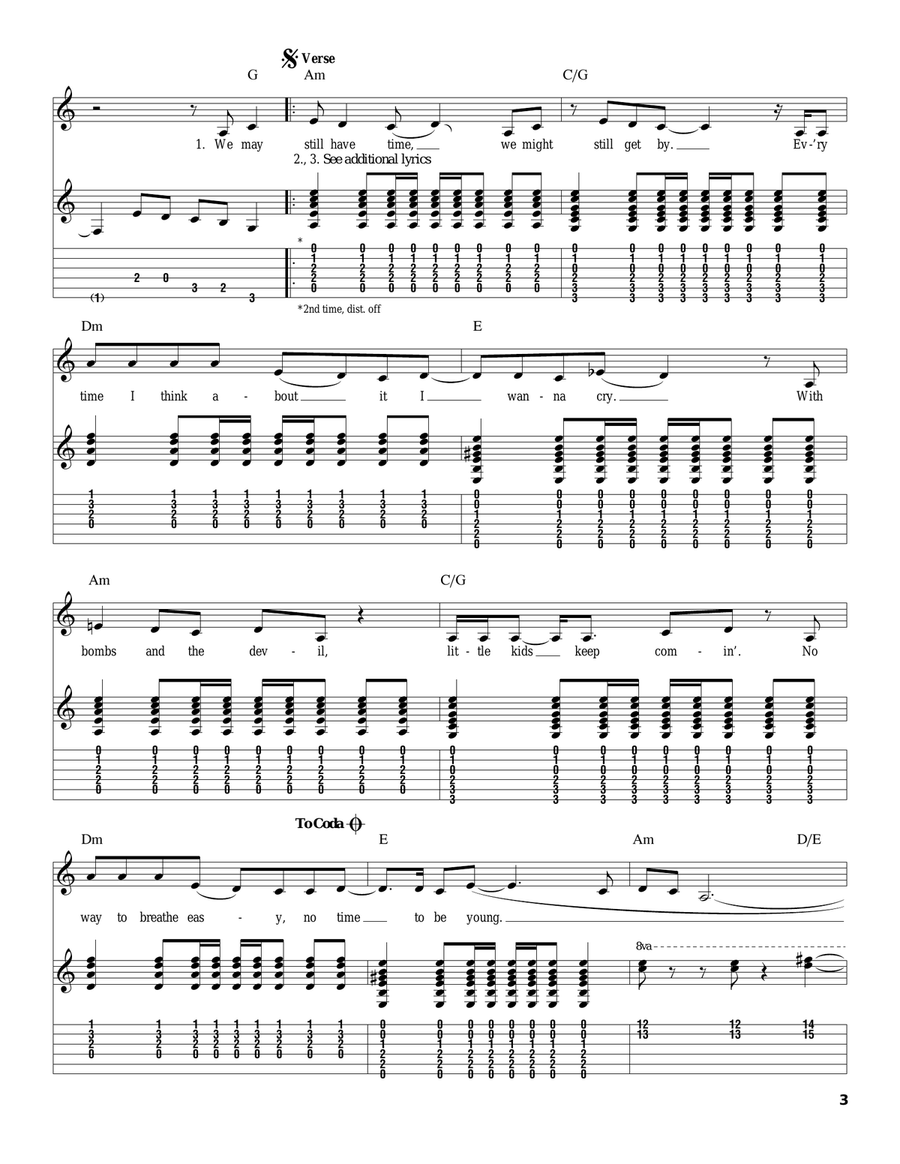 Crazy On You Acoustic Guitar scores gallery preview page 3