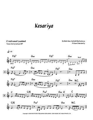 Book cover for Kesariya
