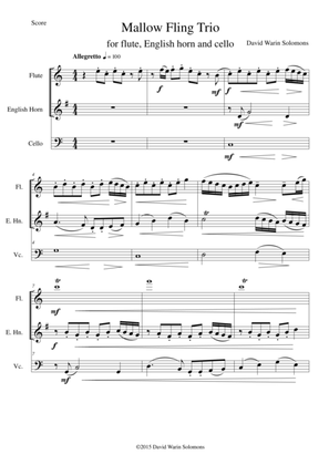 Mallow Fling Trio for flute, English horn and cello