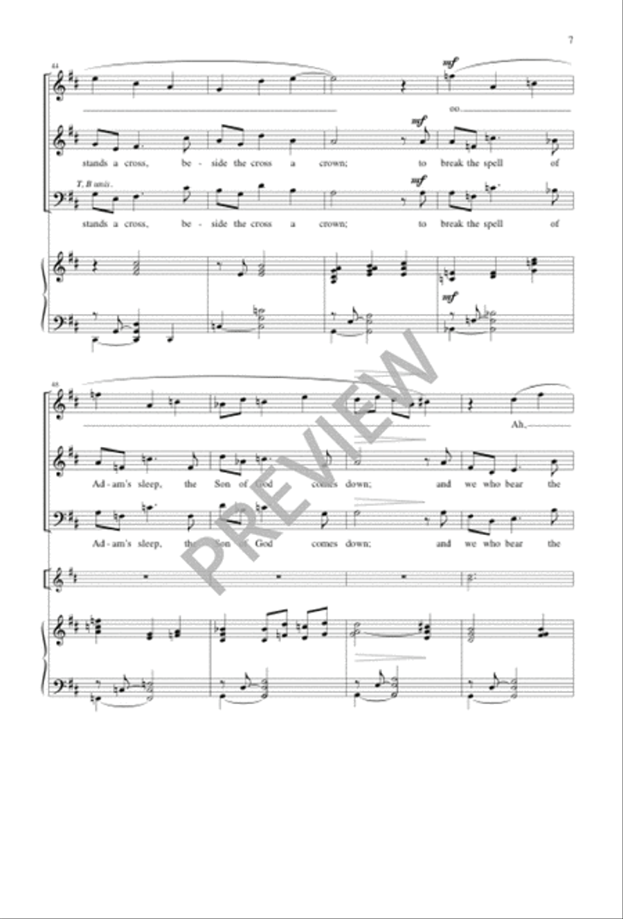 Winter's Cold 4-Part scores gallery preview page 7