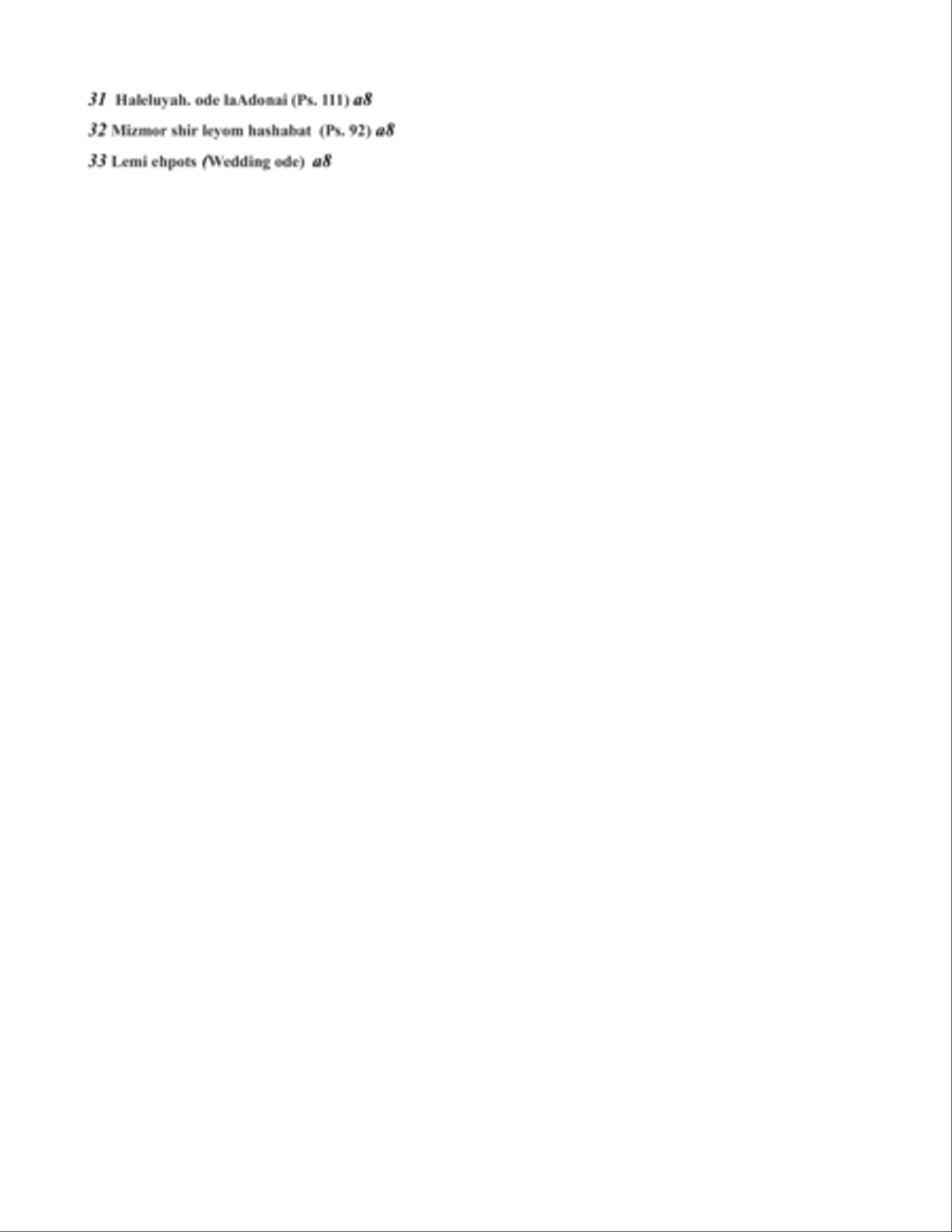 Ha-shirim asher li-Shlomo (Songs of Solomon) - Edition for recorders Recorder scores gallery preview page 3