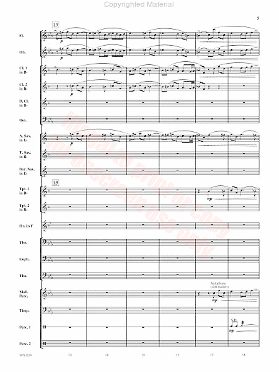 Fughetta Fughetta Concert Band scores gallery preview page 6