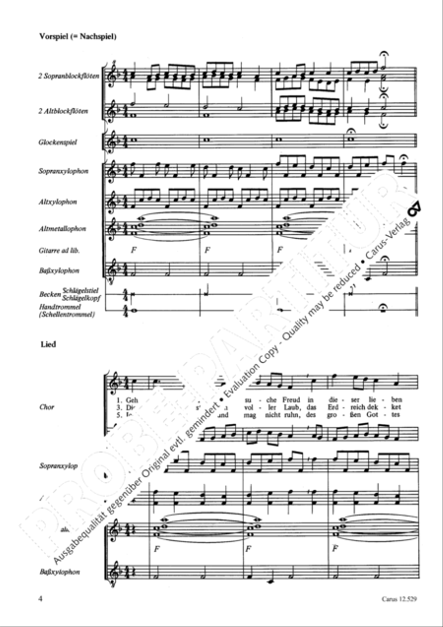 Geh aus mein Herz und suche Freud Women's Choir scores gallery preview page 5