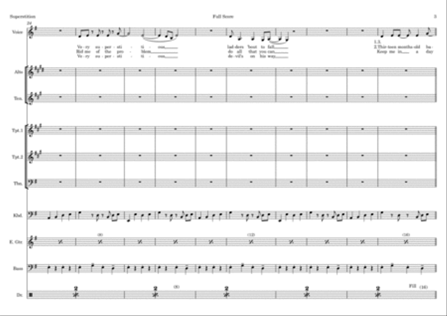 Superstition Superstition Trombone scores gallery preview page 3