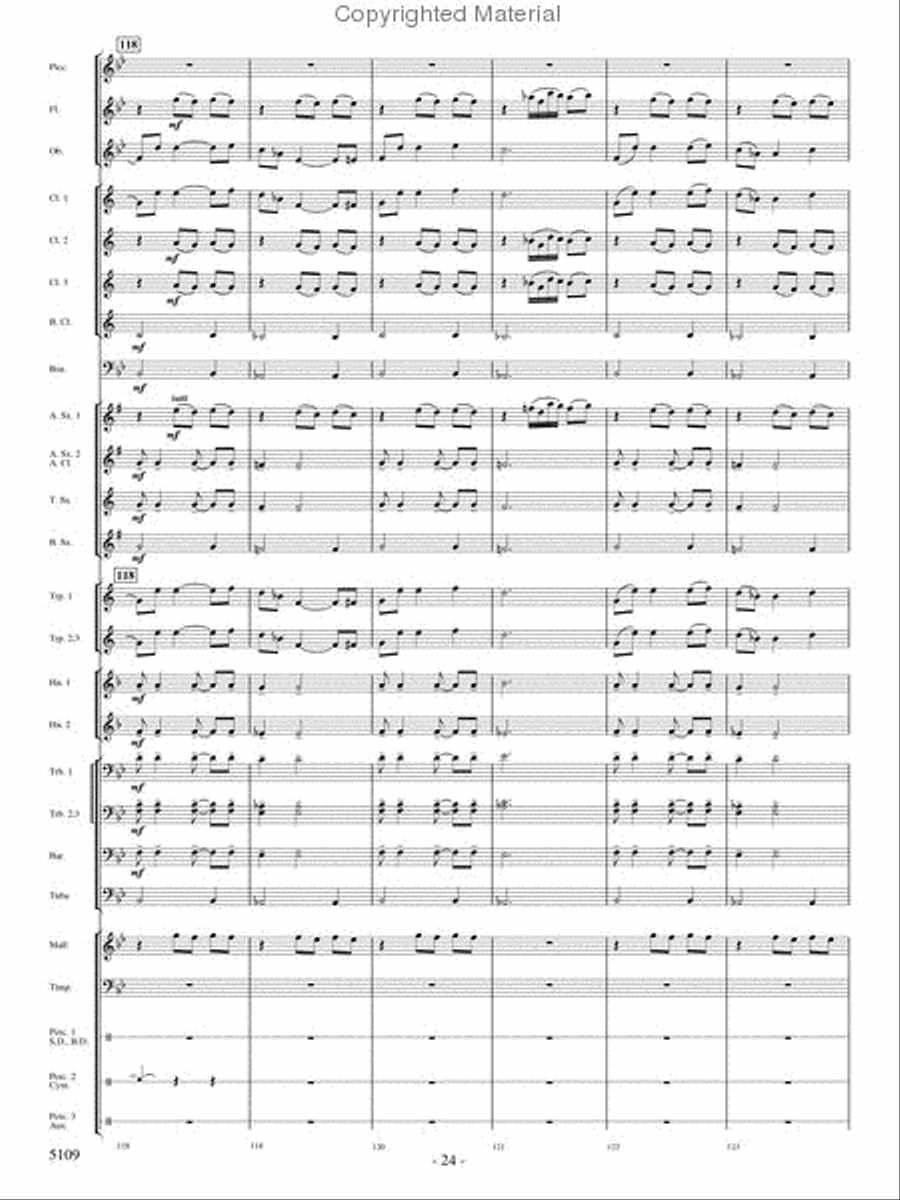 As If On Wings As If On Wings Concert Band scores gallery preview page 23