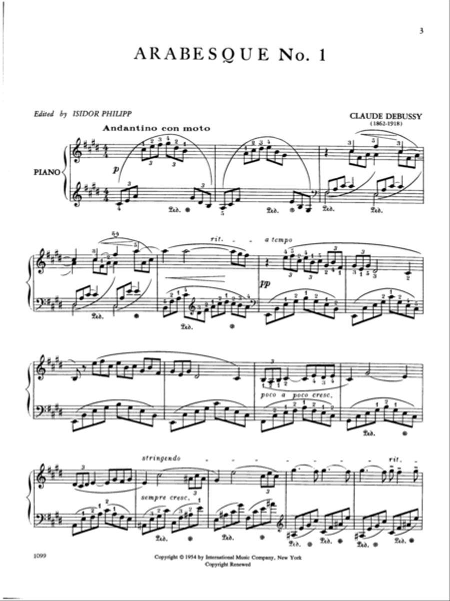 Two Arabesques. Complete Piano Solo scores gallery preview page 2