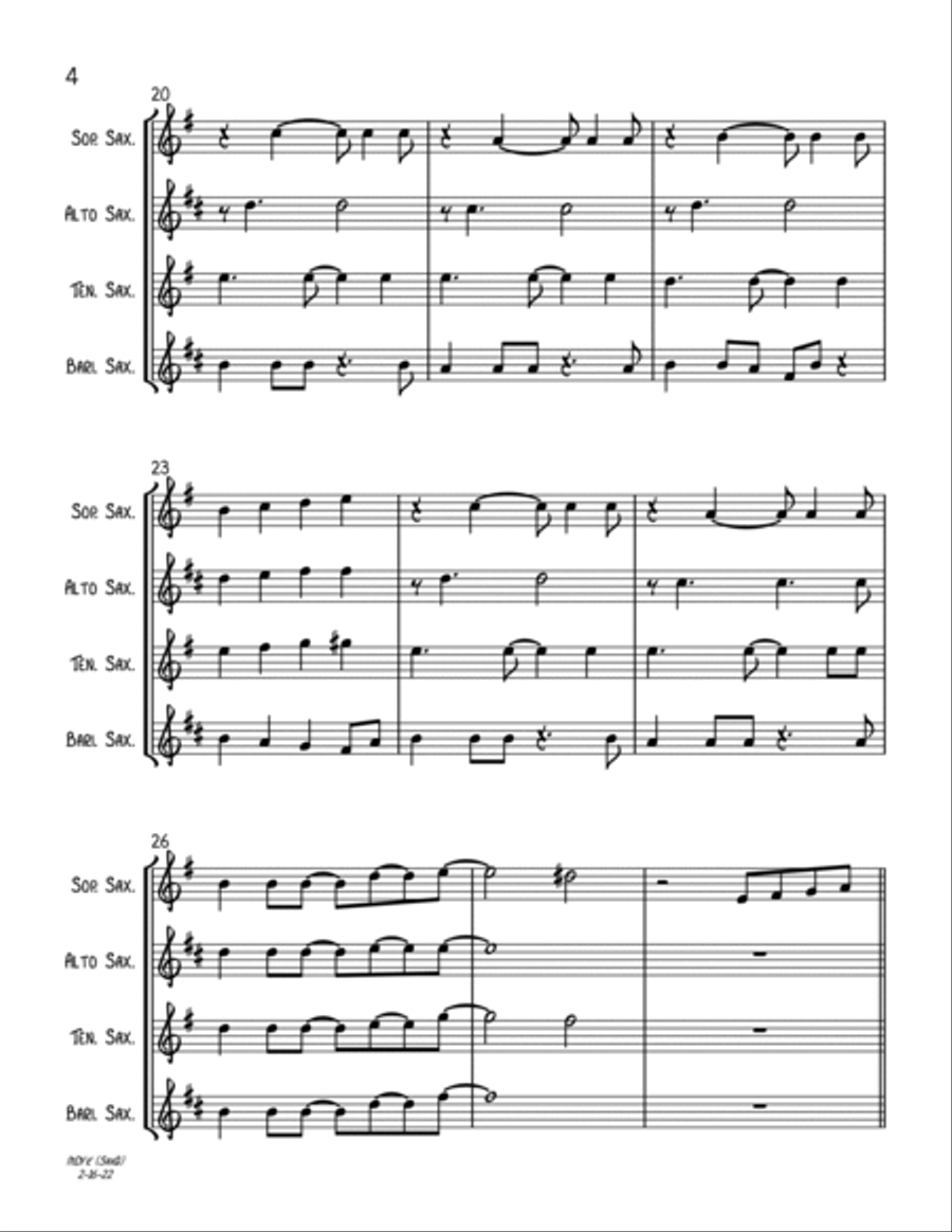 Mary, Did You Know? Woodwind Quartet scores gallery preview page 4