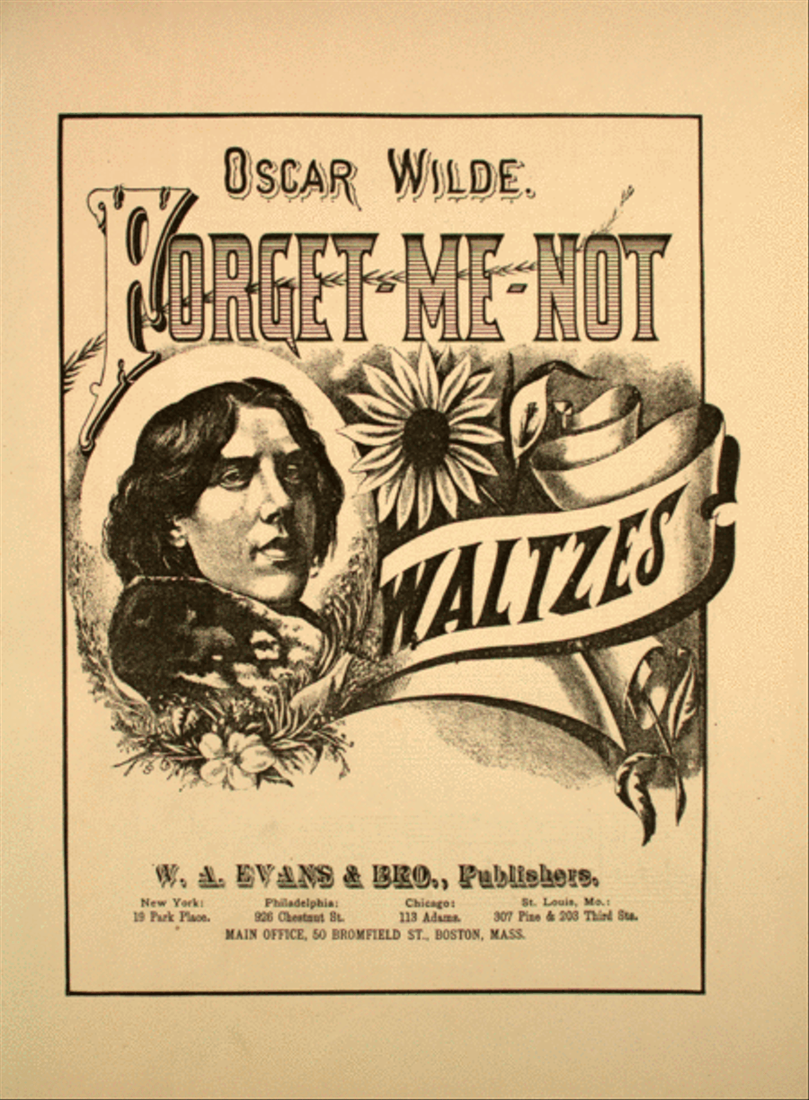 Oscar Wilde. Forget-Me-Not Waltzes Piano Solo scores gallery preview page 1