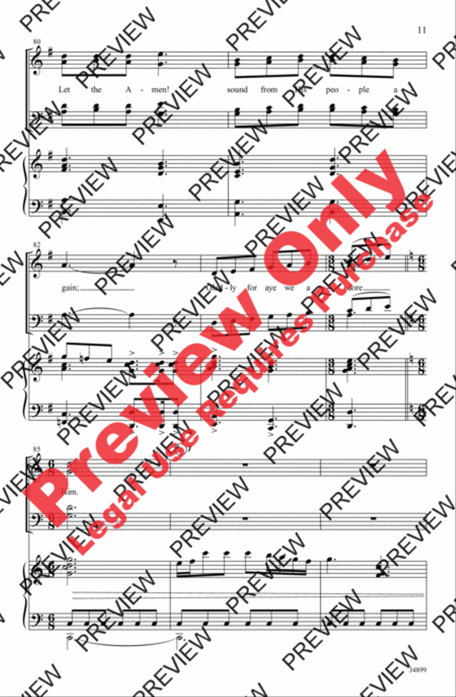 Great Is the Lord Great Is the Lord 4-Part scores gallery preview page 11