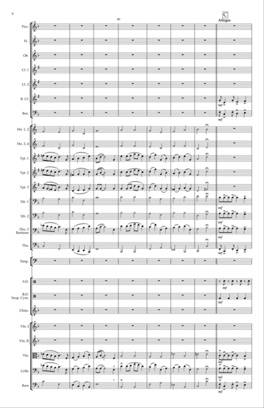 Our Plea for Peace Full Orchestra scores gallery preview page 6
