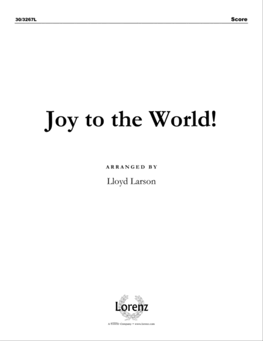 Joy to the World! Joy to the World! Brass Ensemble scores gallery preview page 1