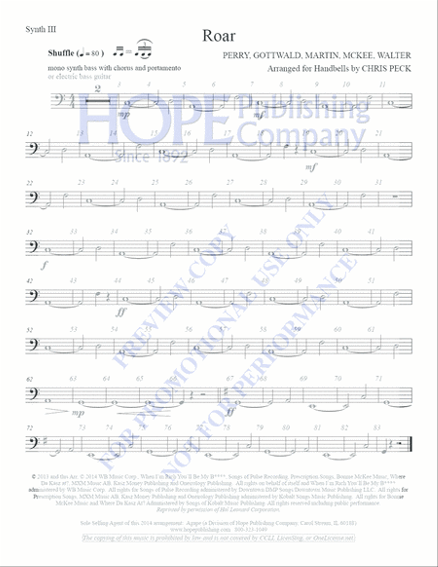 Roar 5-Octaves scores gallery preview page 6