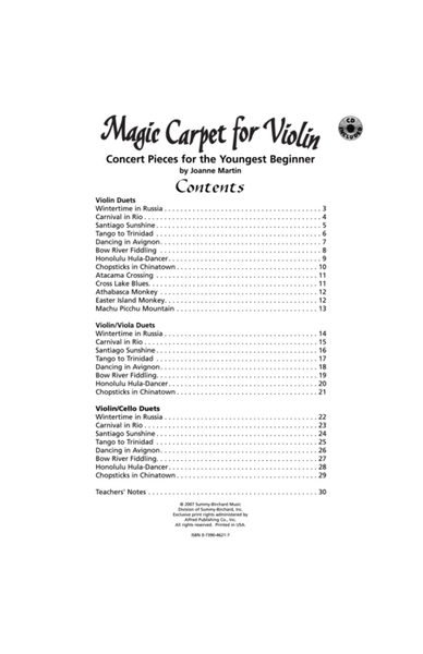Magic Carpet for Violin image number null