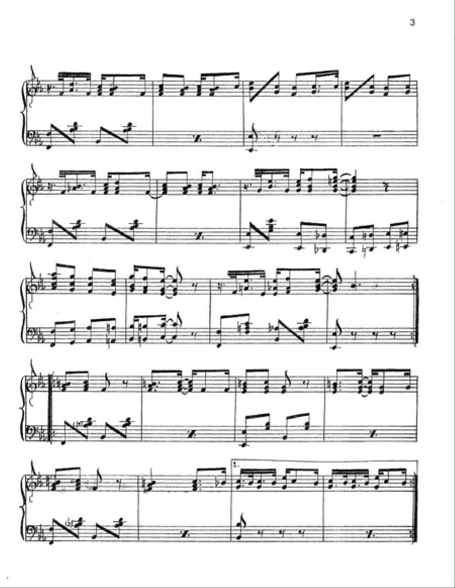 Waterloo Rag Piano Solo scores gallery preview page 3