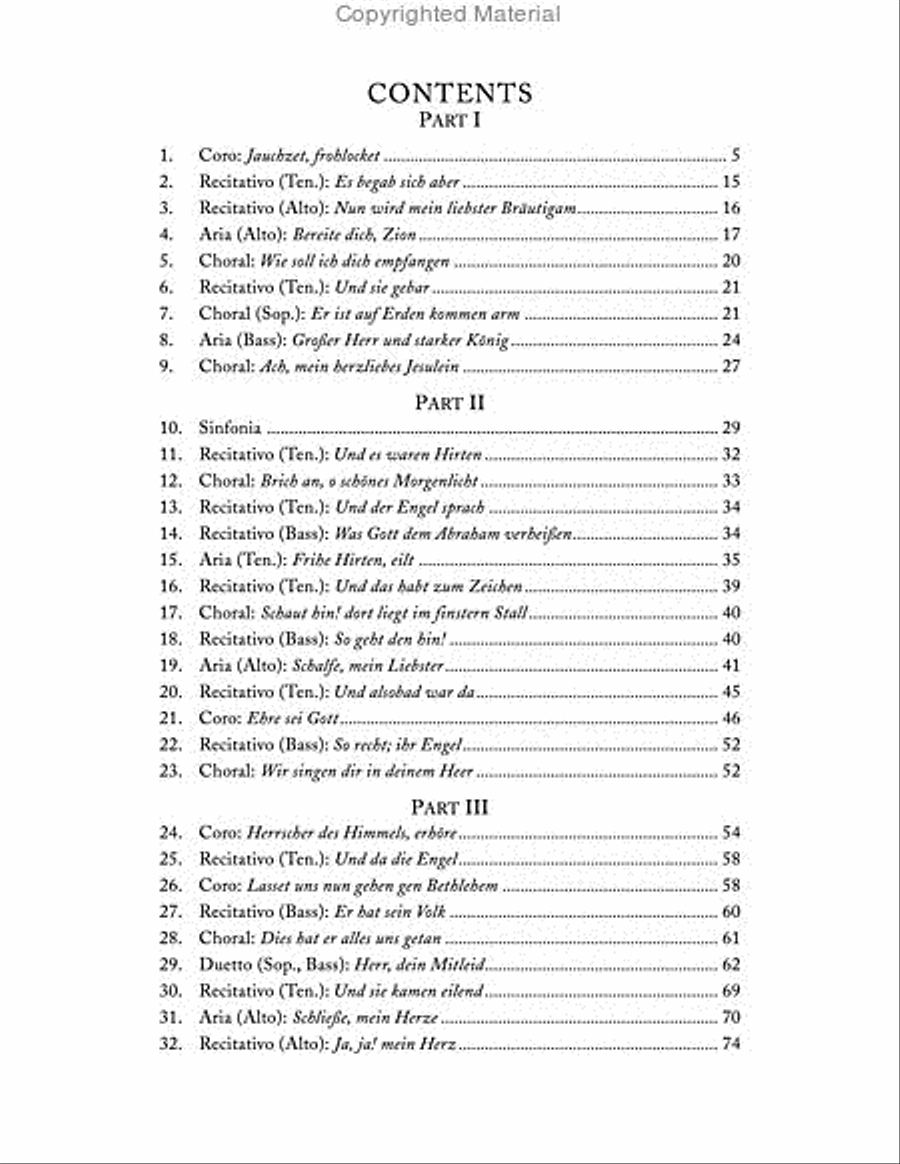 Christmas Oratorio, BWV 248 Choir scores gallery preview page 2